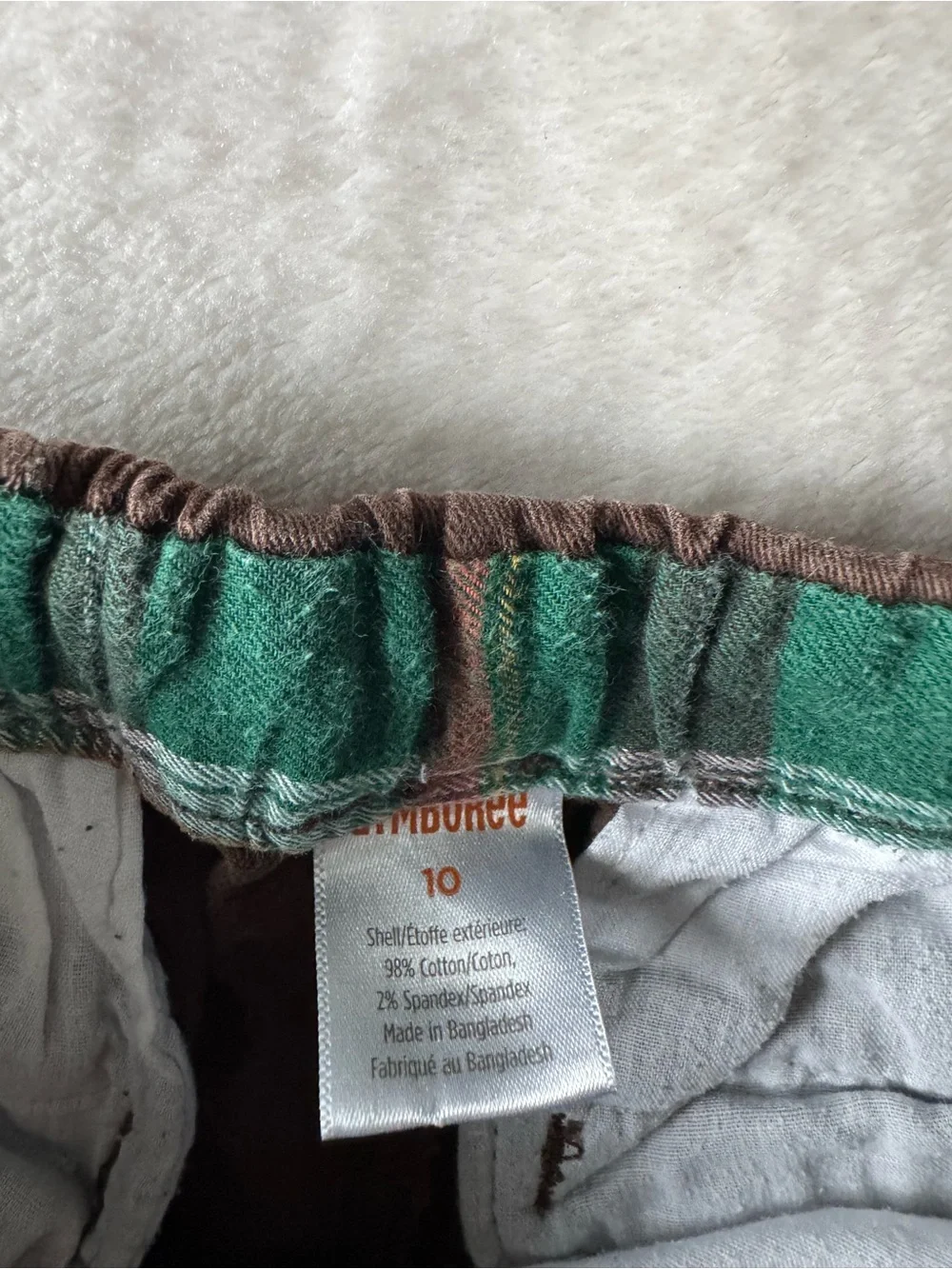 Gymboree Brown Cargo Pants with Elastic Waist Size 10